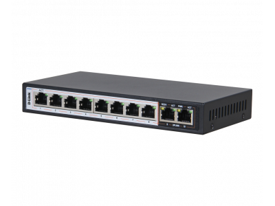 Switch D-Link DES-F1010P-E PoE 8 + 2 1000Mbps 250m