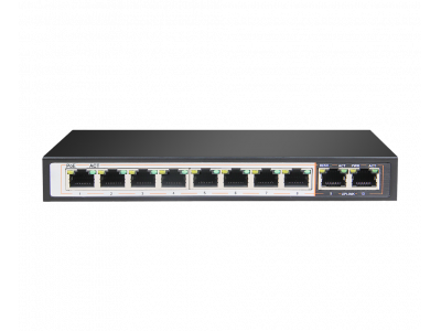 Switch PoE 250m 8GE PoE+ 2GE Uplink DGS-F1010P-E