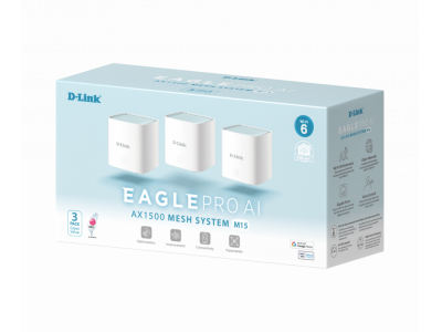 D-Link EAGLE PRO AI AX1500 Mesh Router M15 (3 Pack)